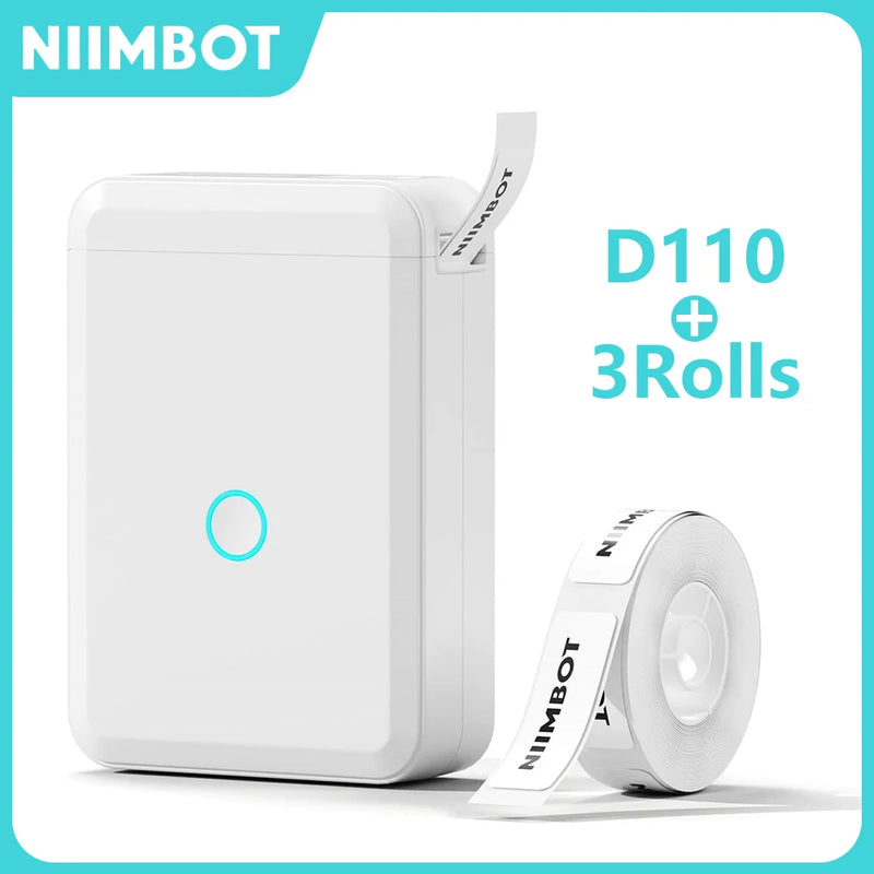 Niimbot D110 Mini Impressora Térmica Portátil Sem Tinta Autoadesiva/ Impressora de Etiquetas para Adesivos